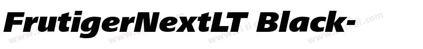 FrutigerNextLT Black字体转换